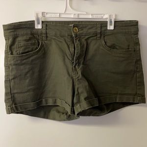 Olive/Army green Jean shorts